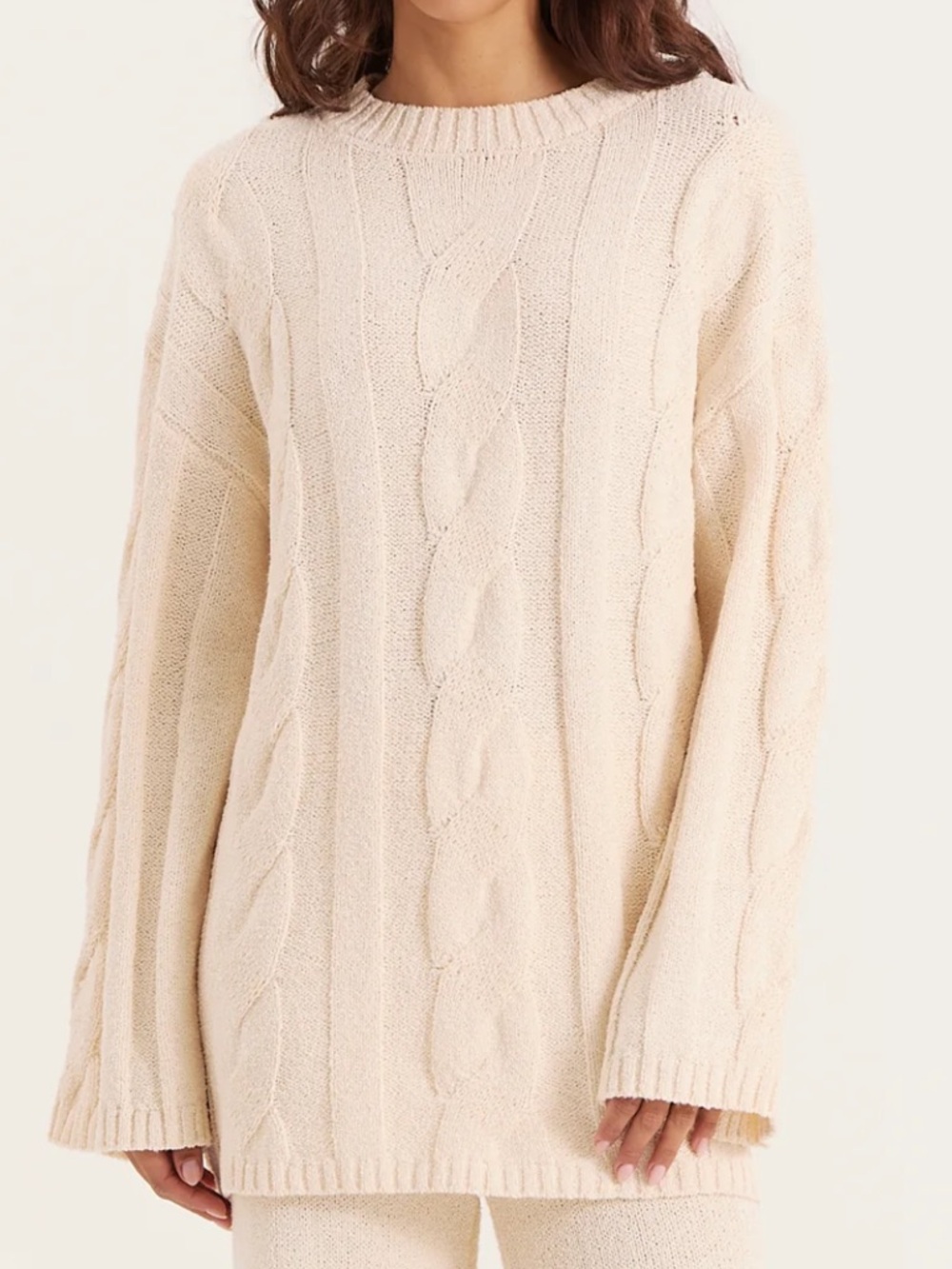 NWT 4th & Reckless Cable knit Sweater